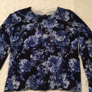 Charter Club Floral Print Cardigan